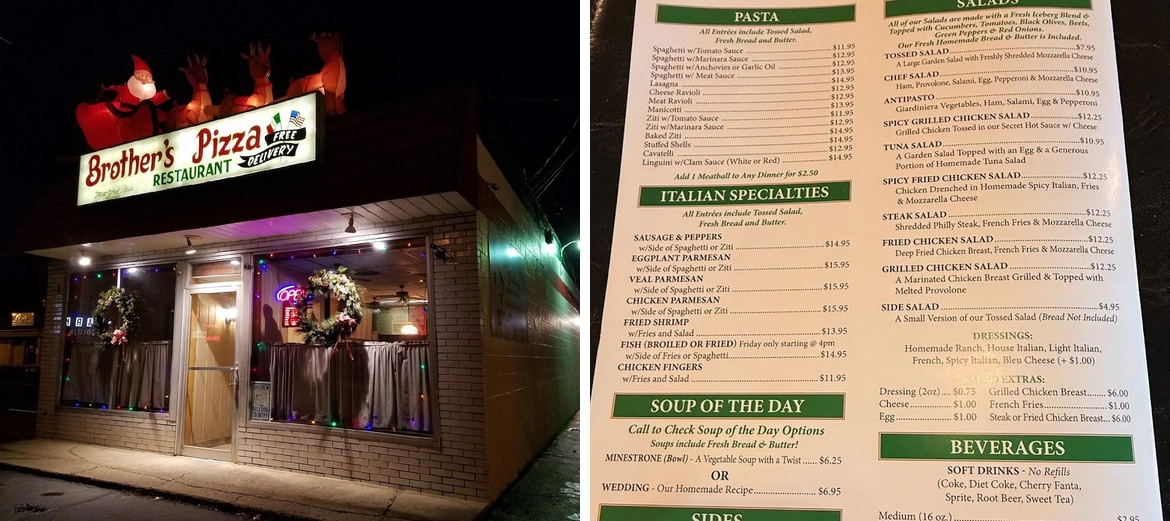 Brother's Pizza & Restaurant Menu